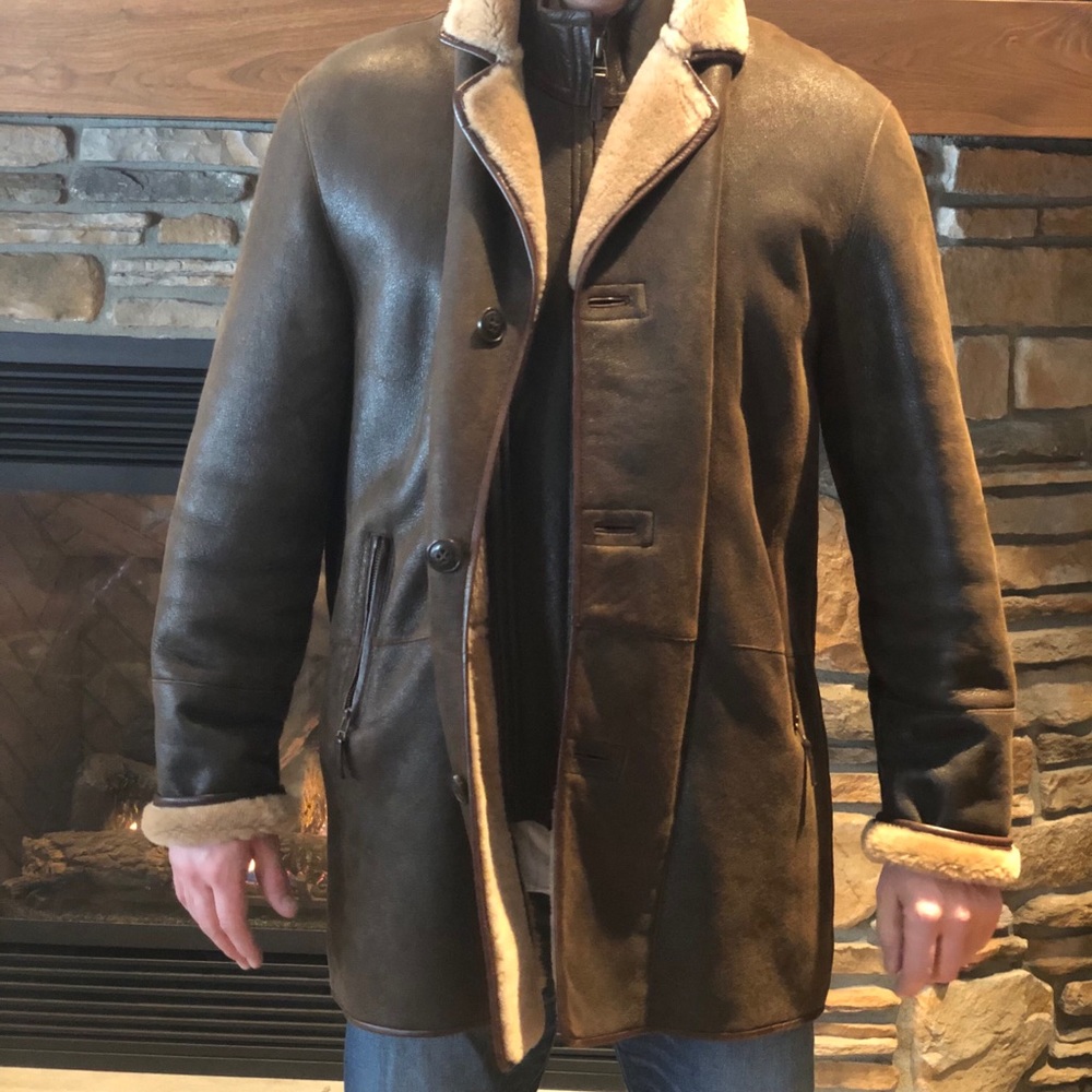 Men’s Allen Edmonds 100% lamb skin shearling XL